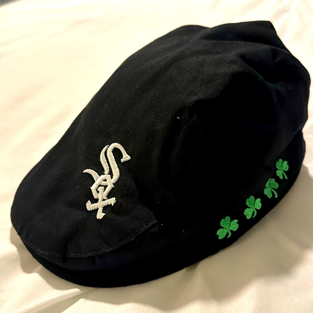 Chicago White Sox St Patrick’s Day edition, scally cap.